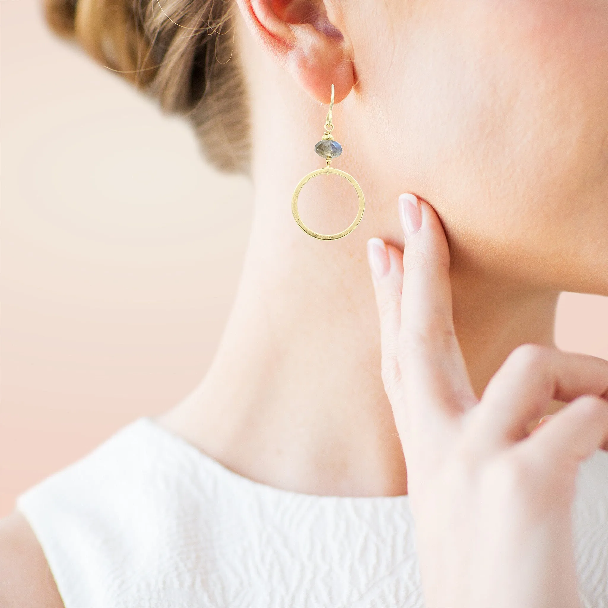 Ethereal Hoop Dangle Earring