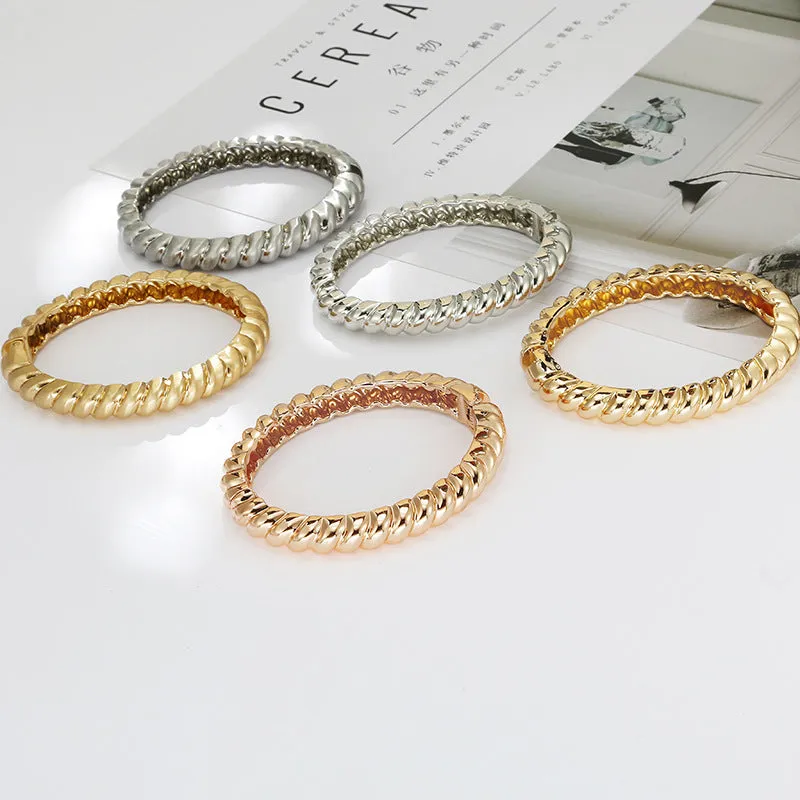 European Charm Gold Circle Bracelets - Vienna Verve Collection