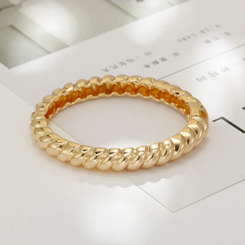 European Charm Gold Circle Bracelets - Vienna Verve Collection