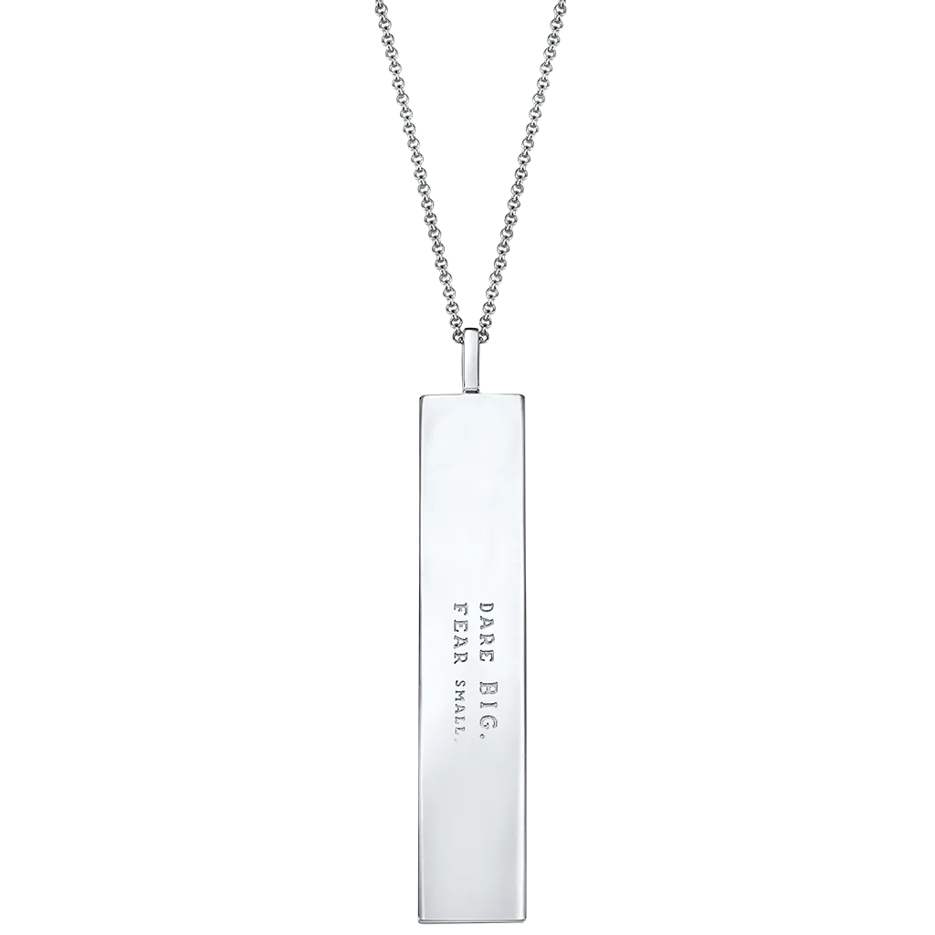 Fortune Pendants: Dare BIG. Fear small. - Silver