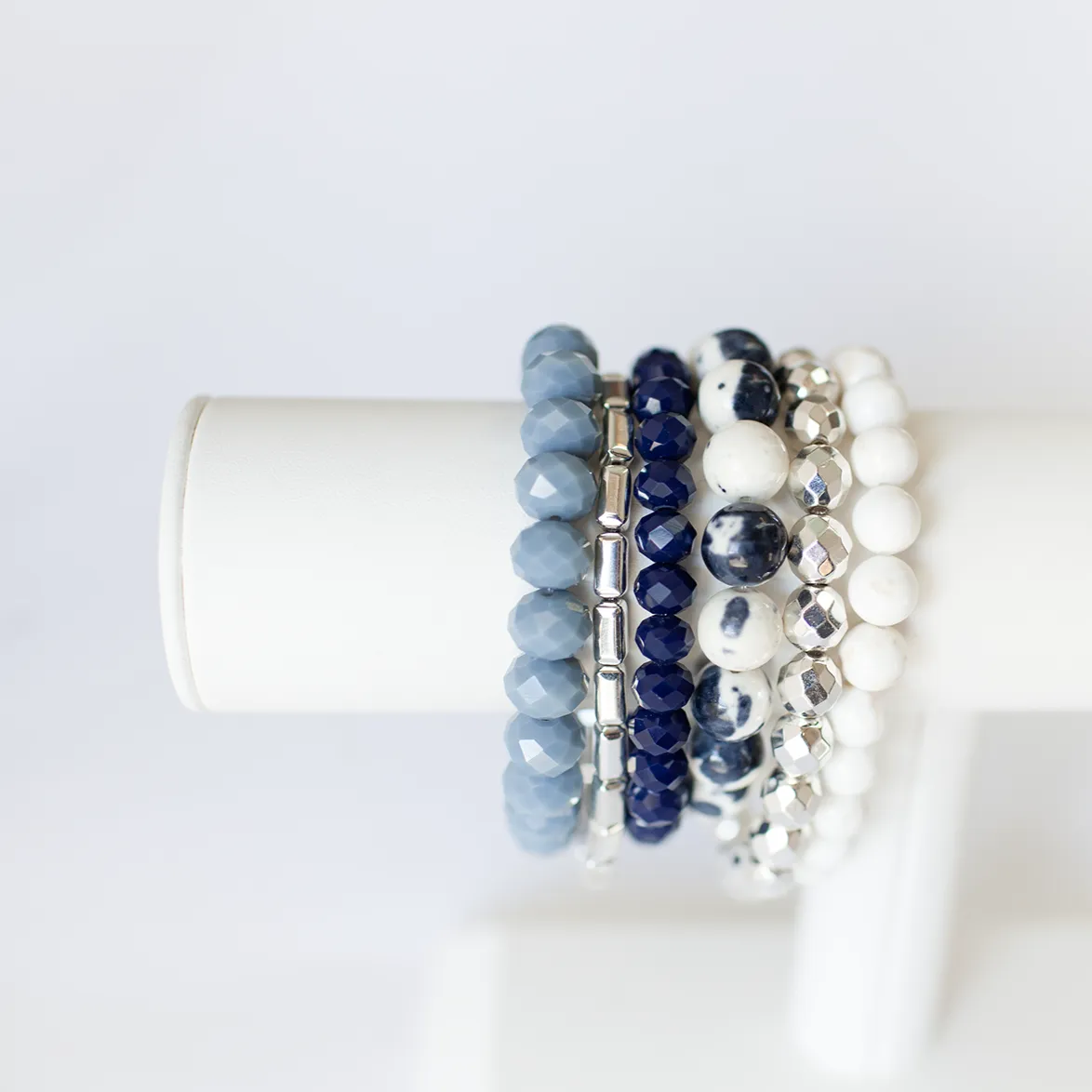 French Navy Summer Bracelet Stack