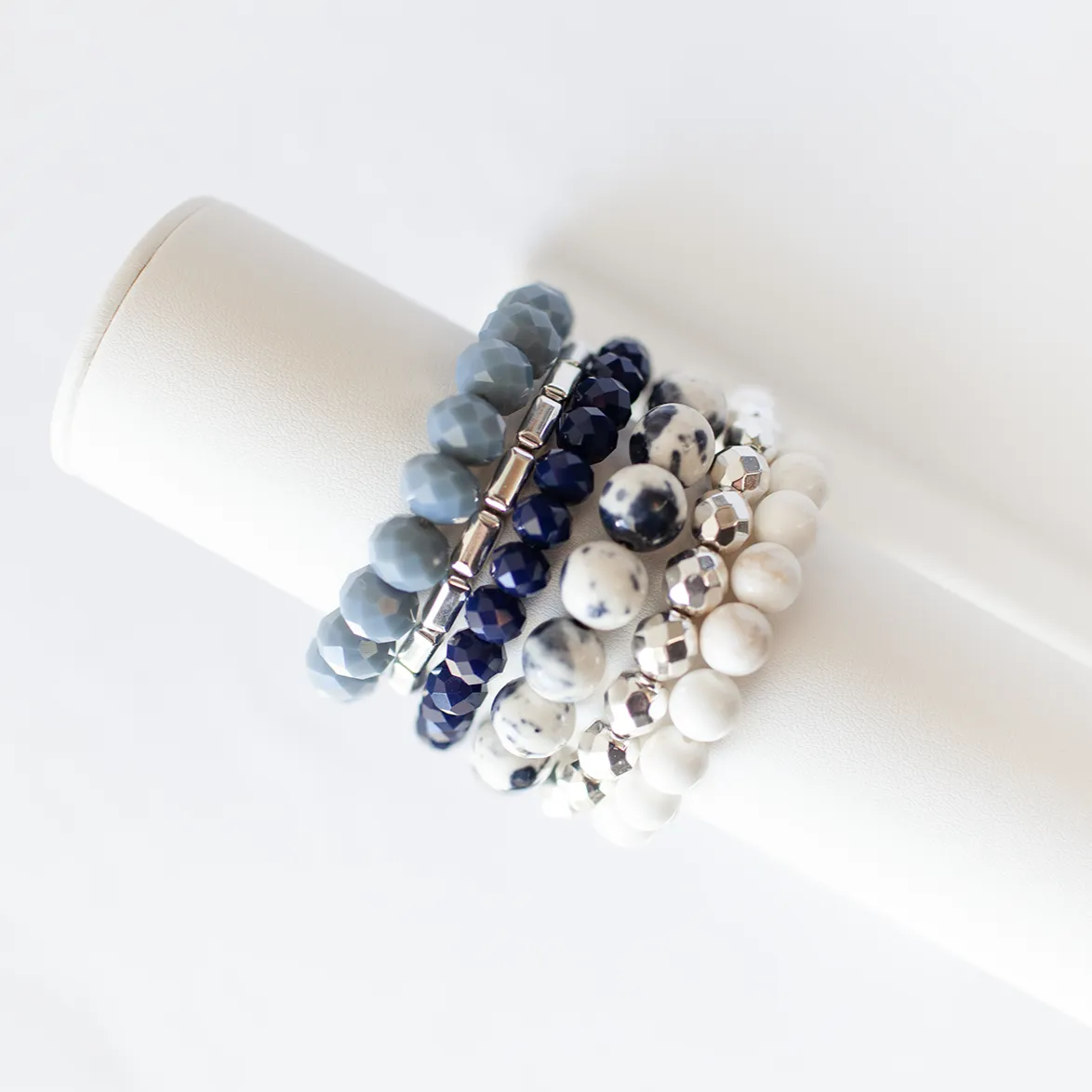 French Navy Summer Bracelet Stack