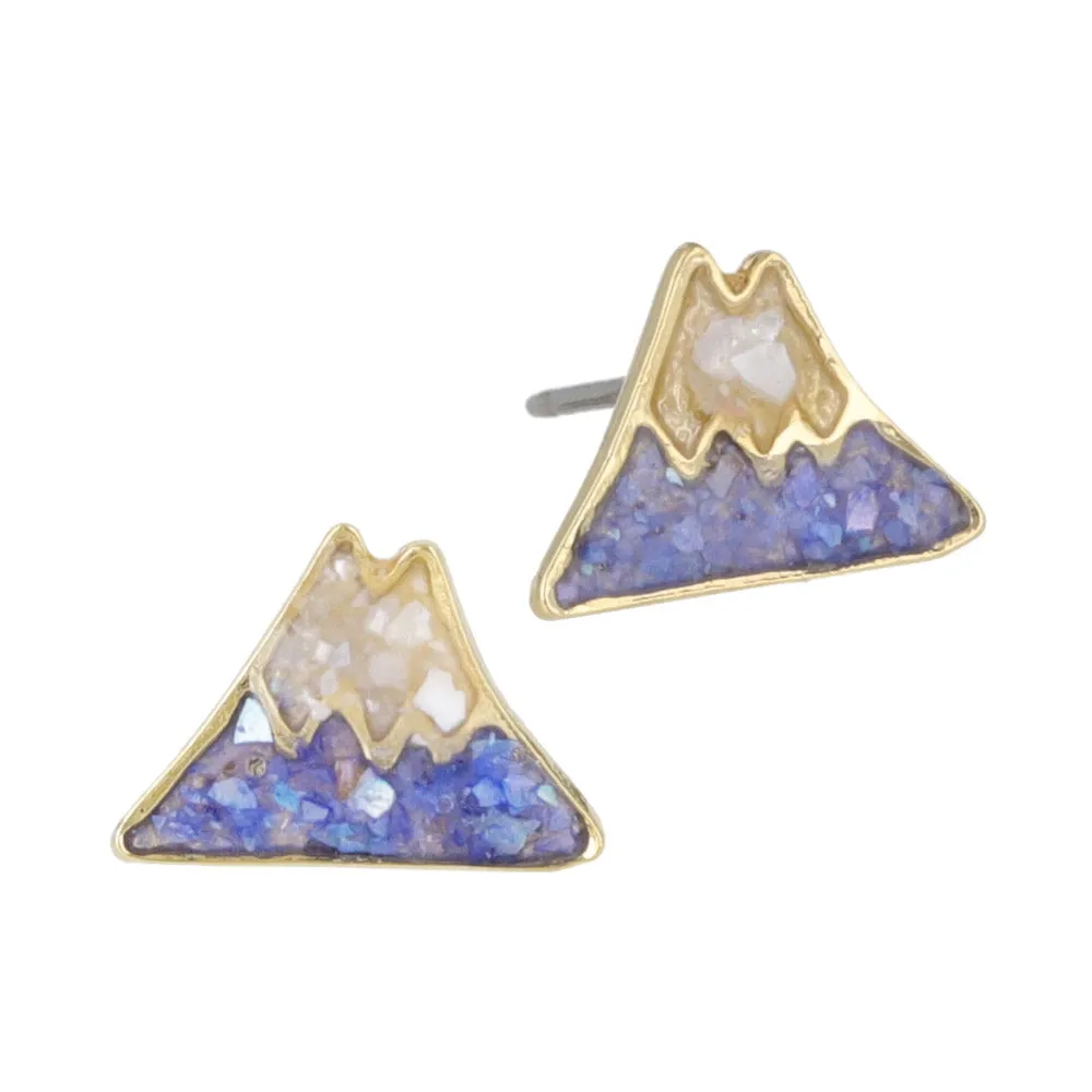 Fujiyama Stud Earrings