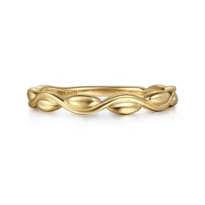 Gabriel&Co Gold Braided Twist Band