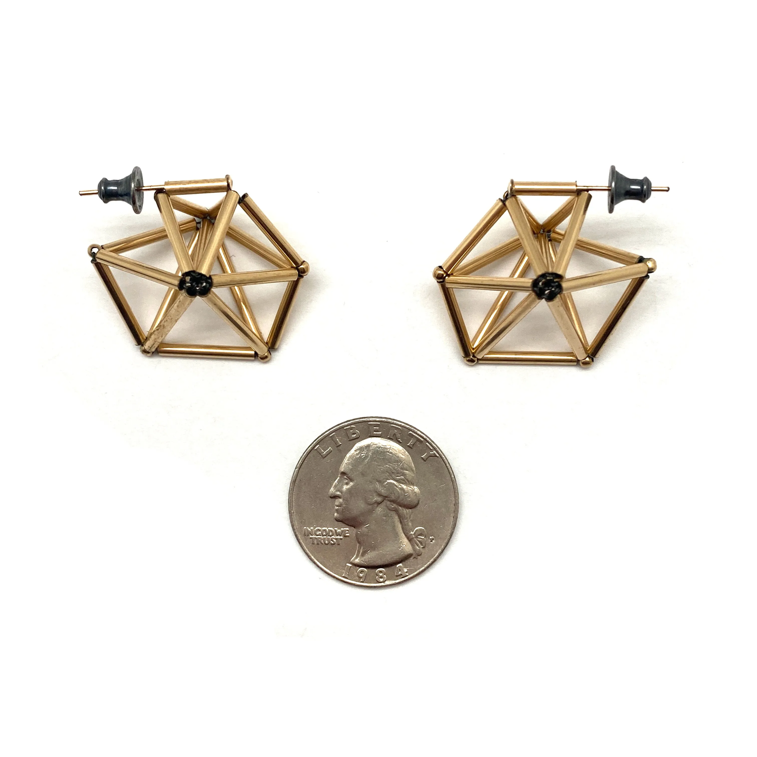 Geometric Gold Earrings