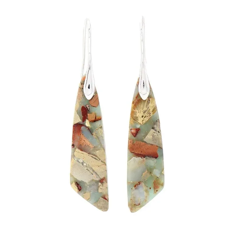 Geometric Jasper Branch Earrings Collection