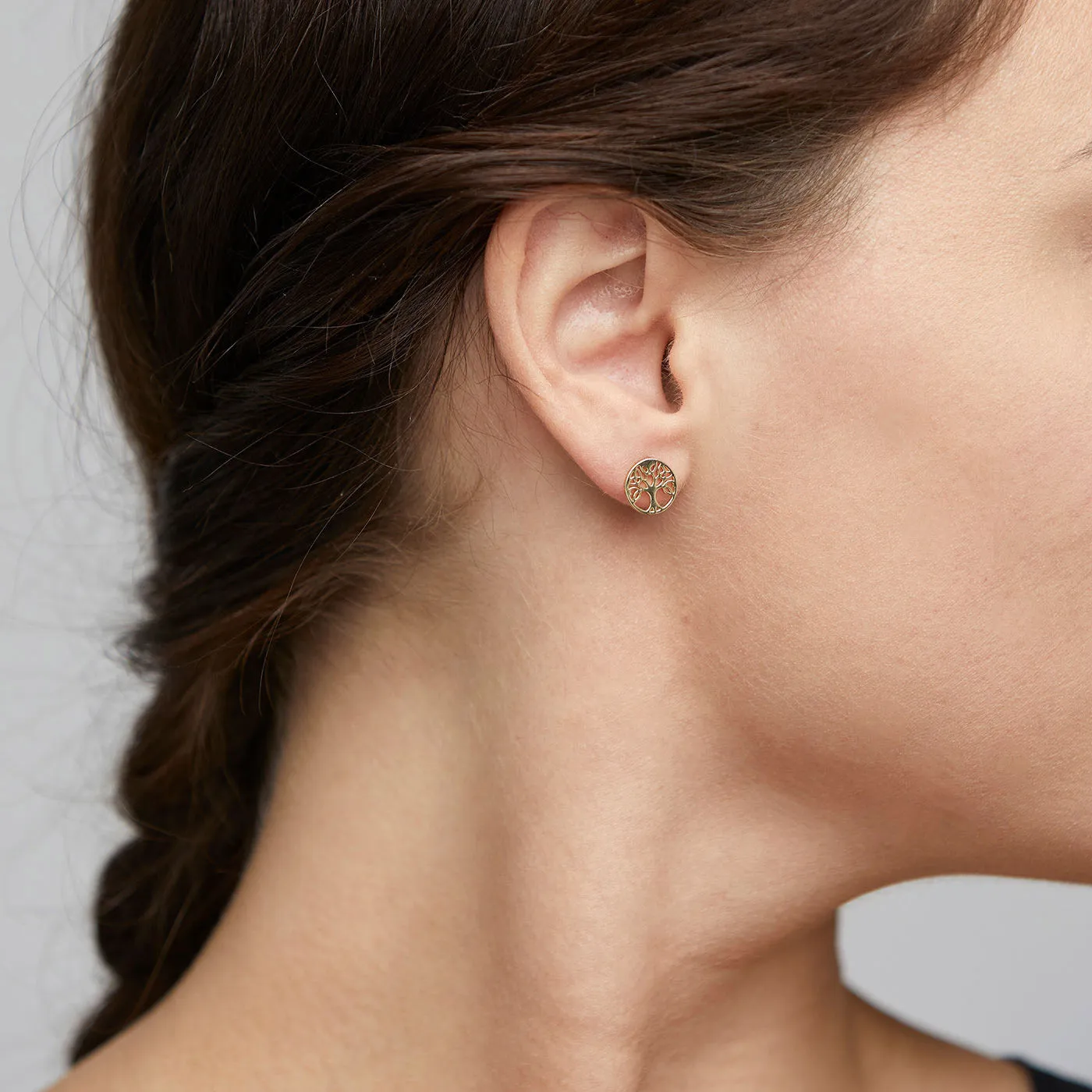 GEORGINA recycled earstuds gold-plated