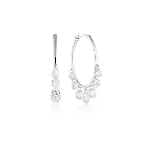 Georgini Mirage Edith Hoop Earrings - Silver