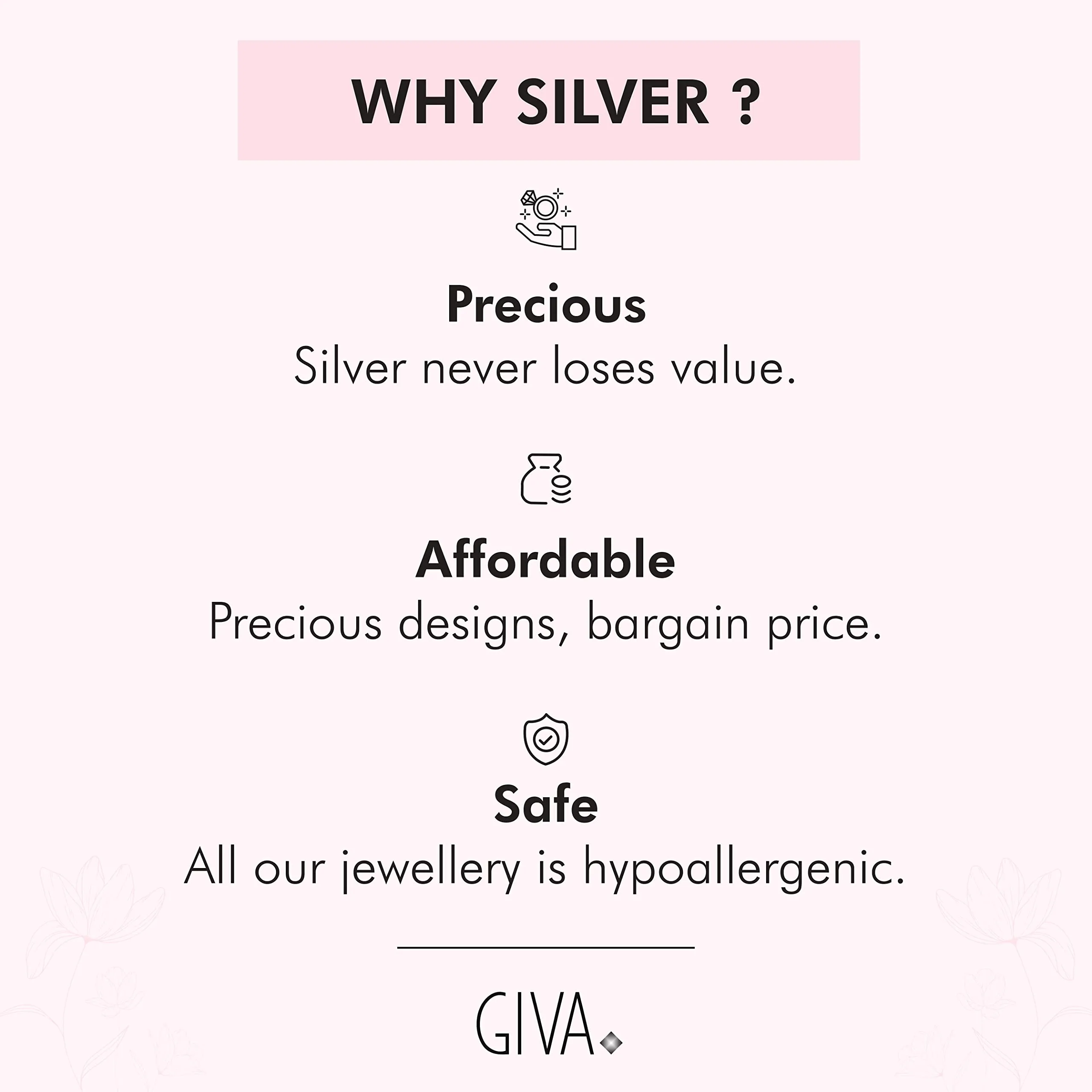 GIVA 925 Silver Gold Square Bracelet (Adjustable) | Signature Design | Gifts for Women & Girls | Certificate & 6 Months Warranty | Life Time Free Plating