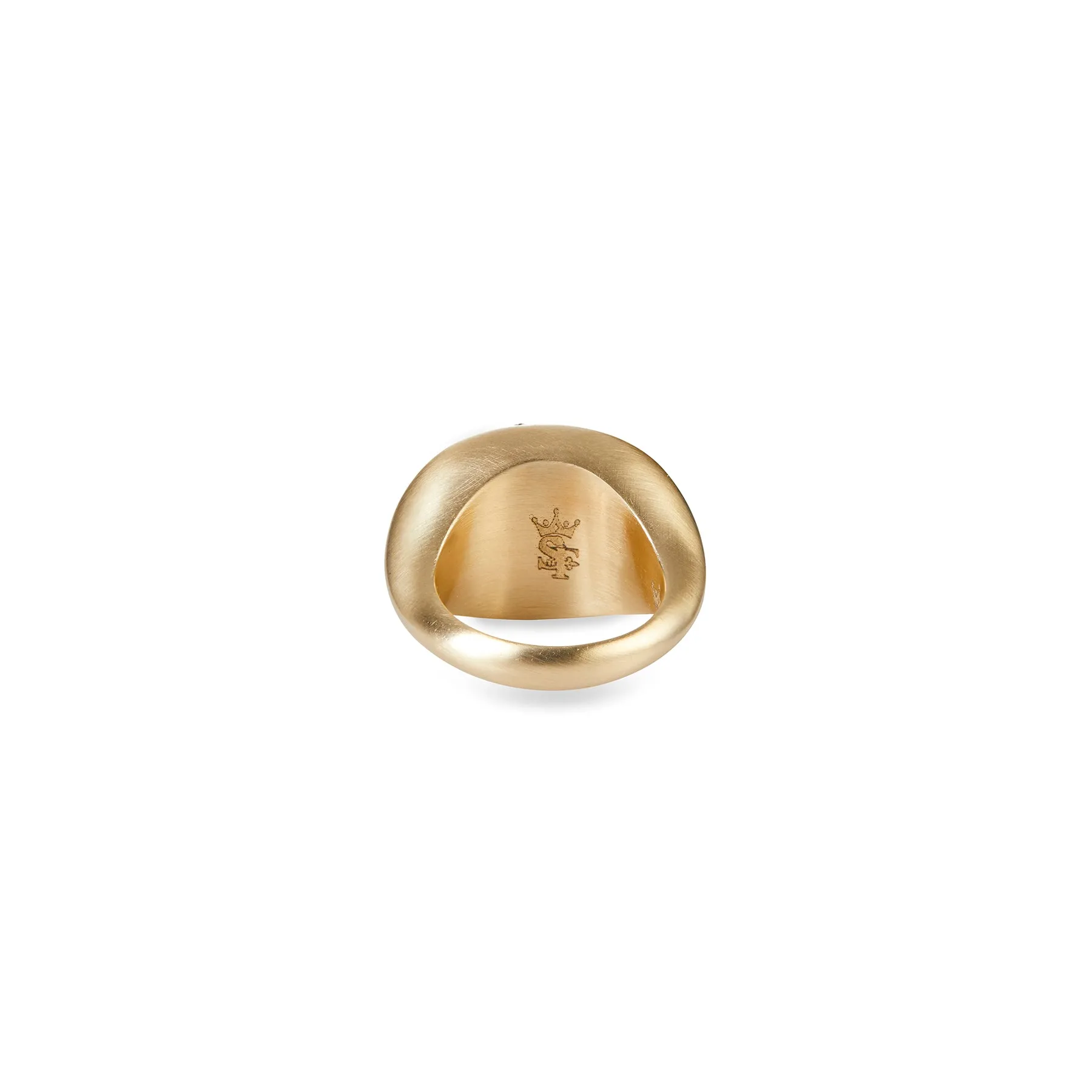 GRAND TOUR SCARAB OVAL INTAGLIO SIGNET RING