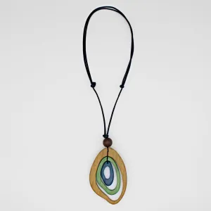 Green Abstract Naomi Pendant