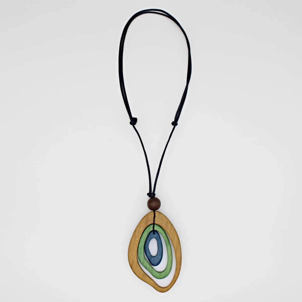 Green Abstract Naomi Pendant