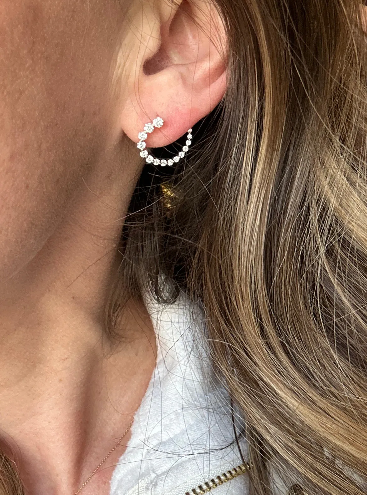 Illusion Diamond Earrings