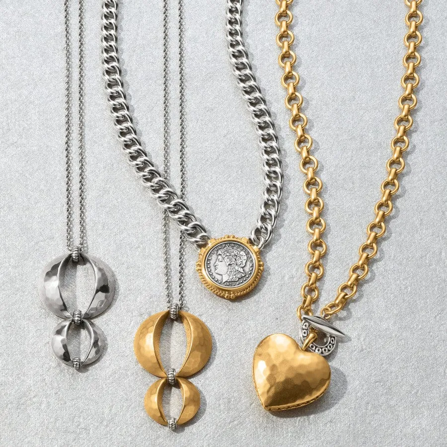 Inner Circle Heart Toggle Necklace