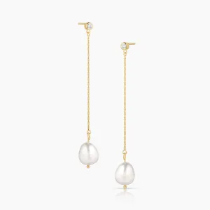 Isla Pearl Swing Earrings