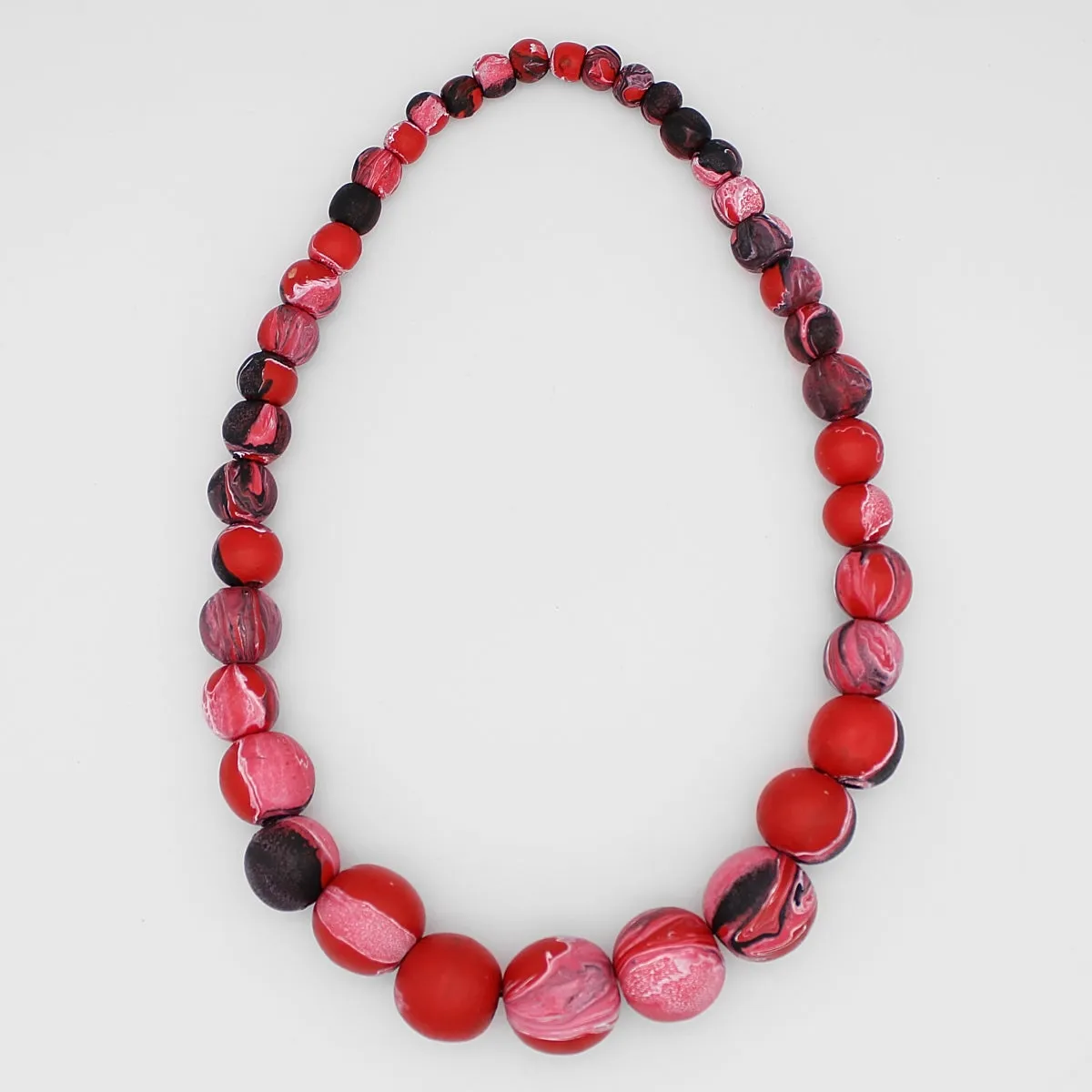 Kori Red and Black Beaded Necklace