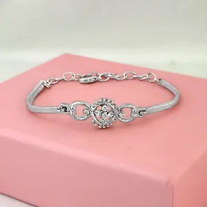 Kriaa Silver Plated Austrian Stone Bracelet - 1400557A