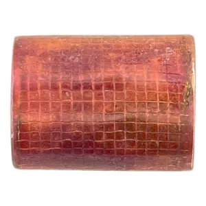 Large Textured Rectangle Copper Pendant