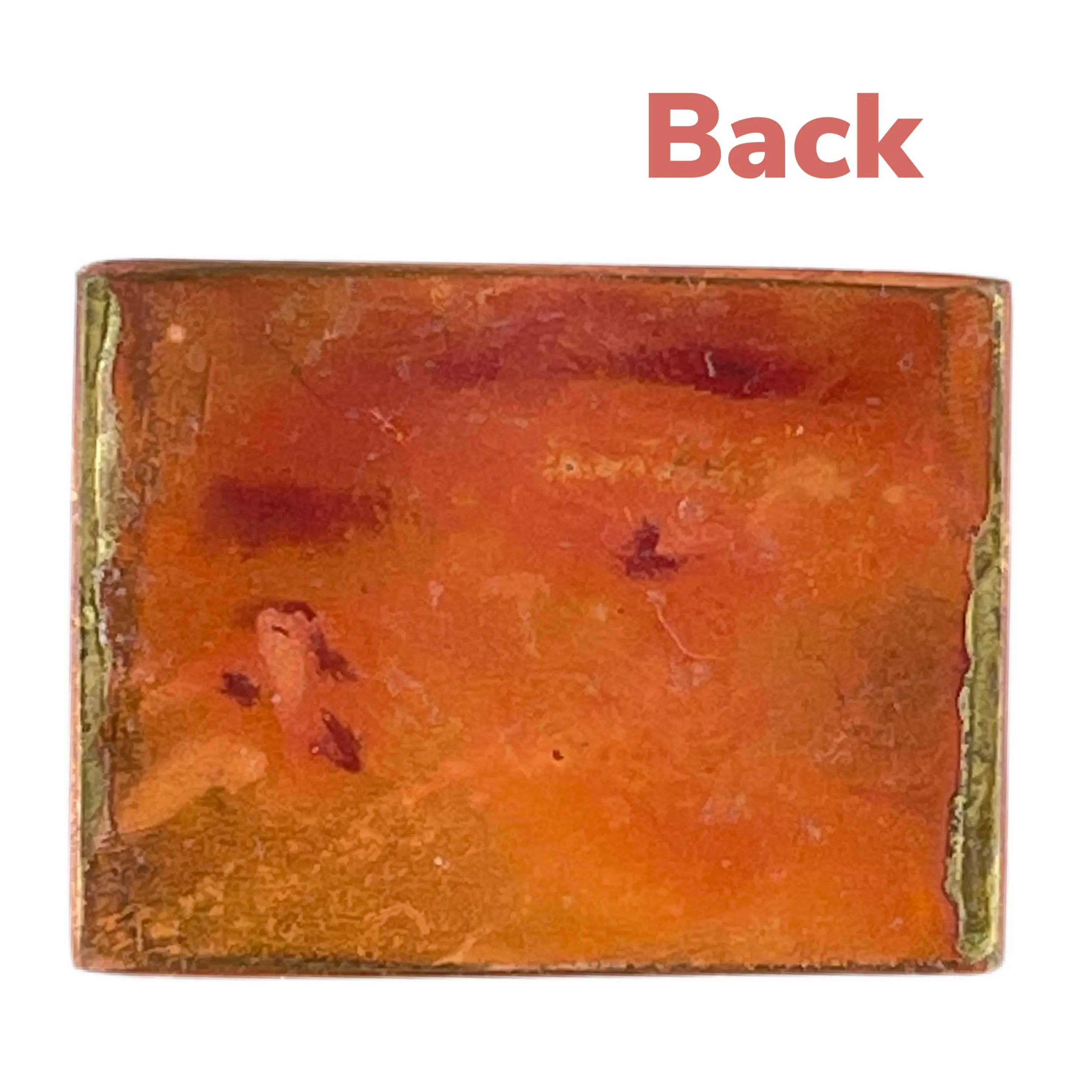 Large Textured Rectangle Copper Pendant