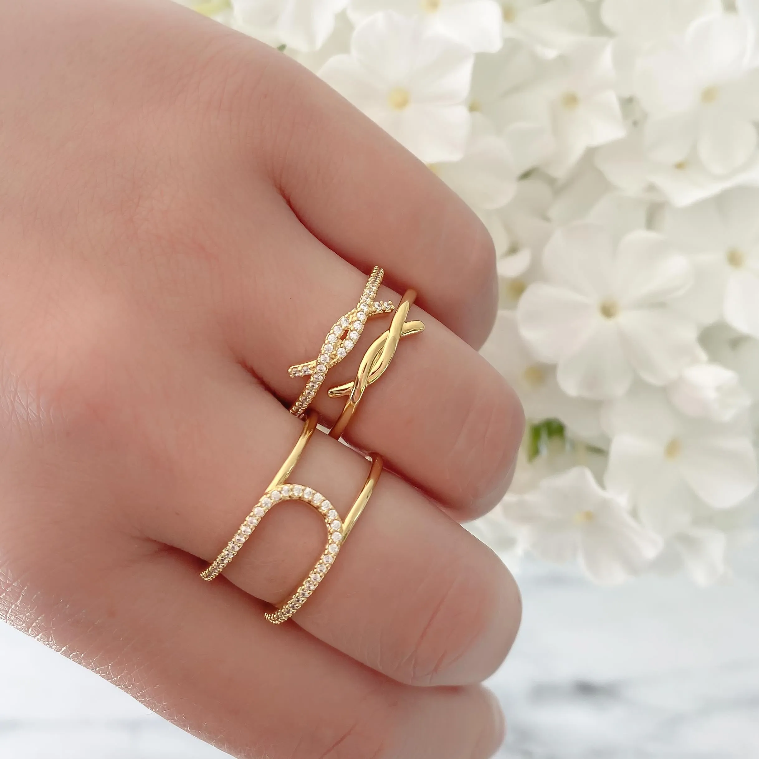 Lena Line Ring