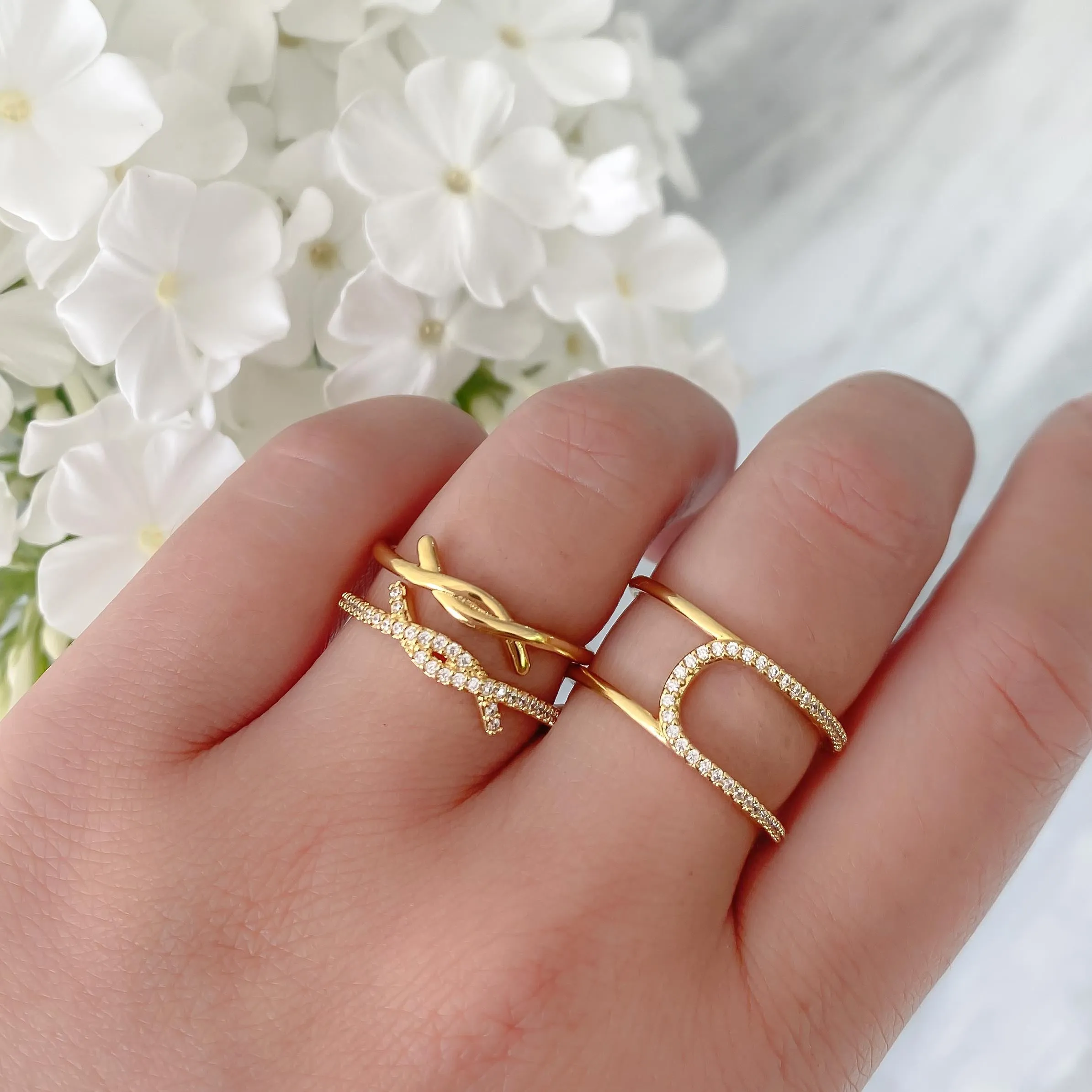 Lena Line Ring