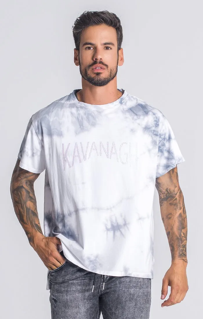 Light Grey Dripping Ice Tie Dye Tee