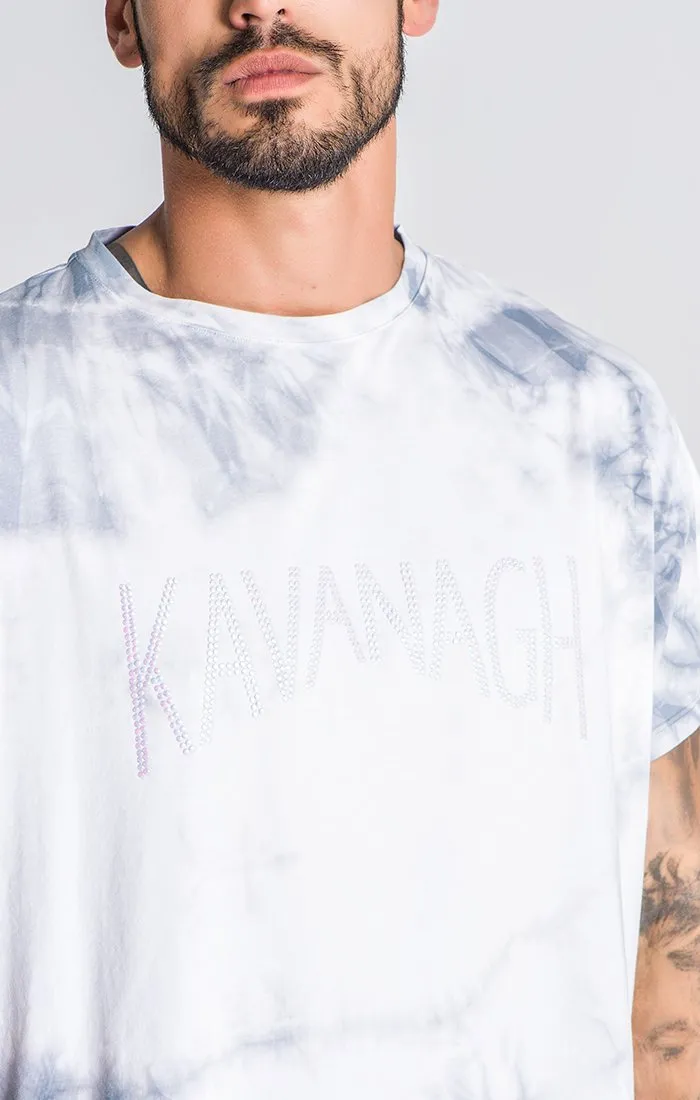 Light Grey Dripping Ice Tie Dye Tee