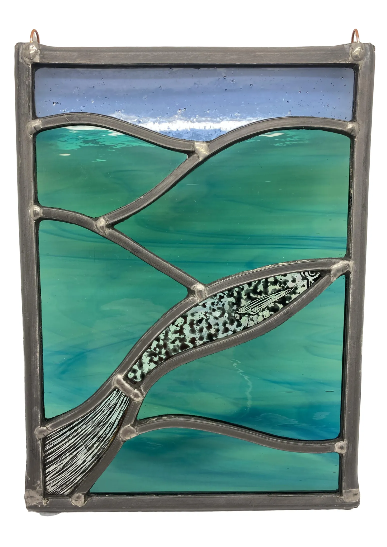 Liz Dart Stained Glass fish panel (LD)