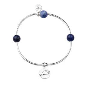 Martha's Vineyard | Bangle Charm Bracelet | Sodalite - Inner Peace