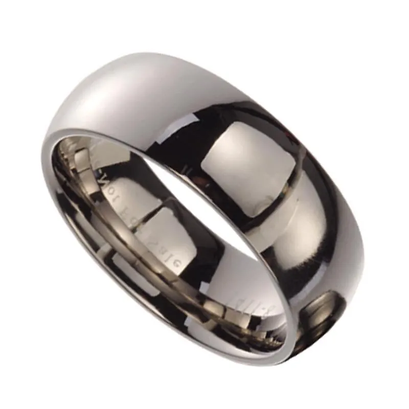 MEN'S HIGH POLISHED TITANIUM BAND