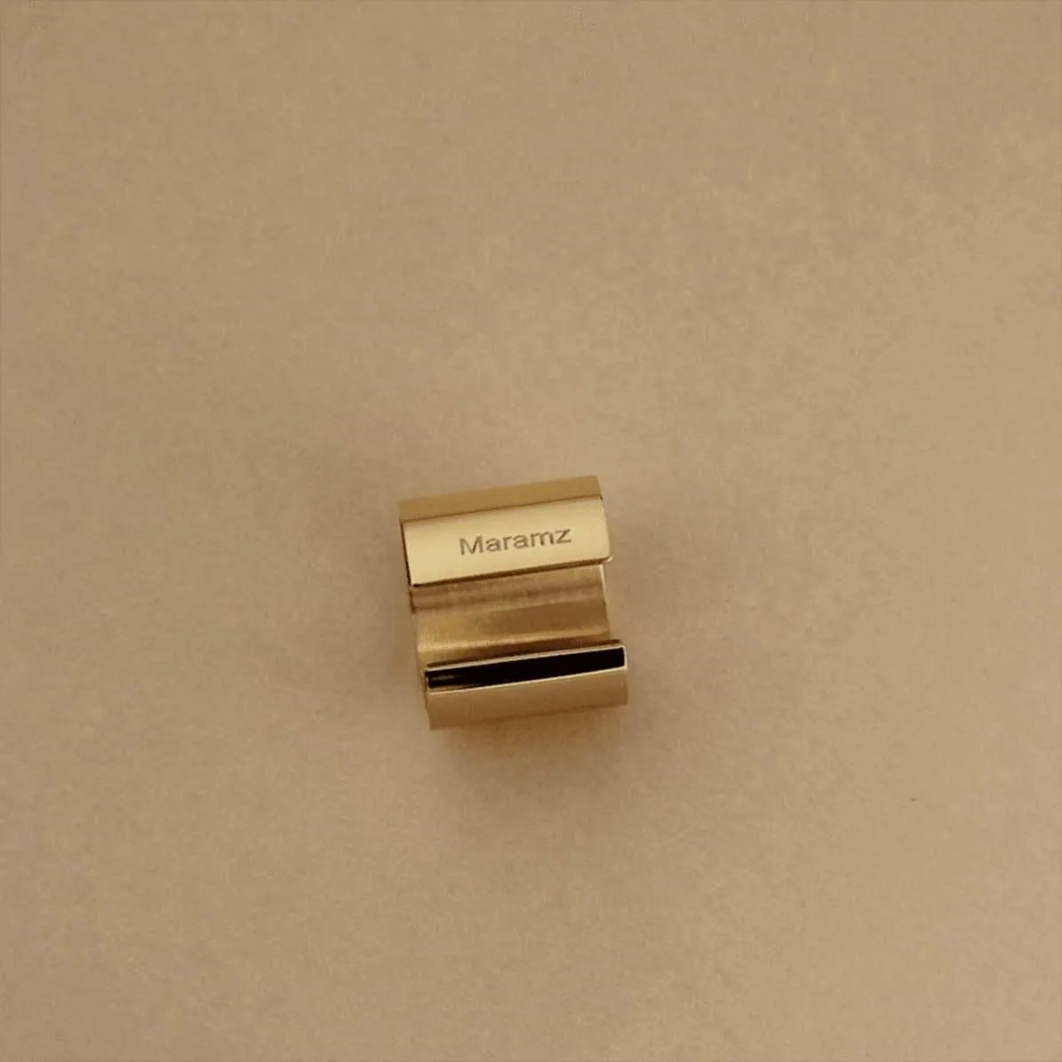 Minimally-Edgy 18k Gold-Plated Ring