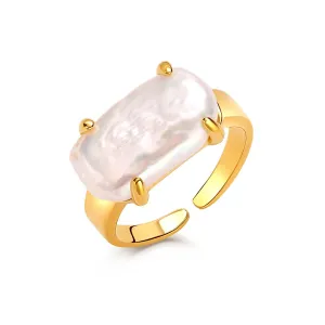 Modern Rectangle Baroque Stacking Rings