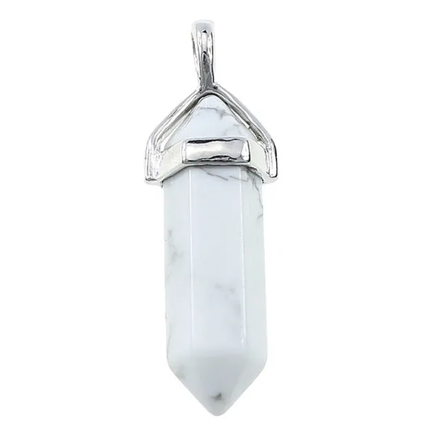 Natural Stone Pendants Point Pendants Charms pendants Quartz Opal Stone Chakra Pendant Jewelry Making Assorted Necklace