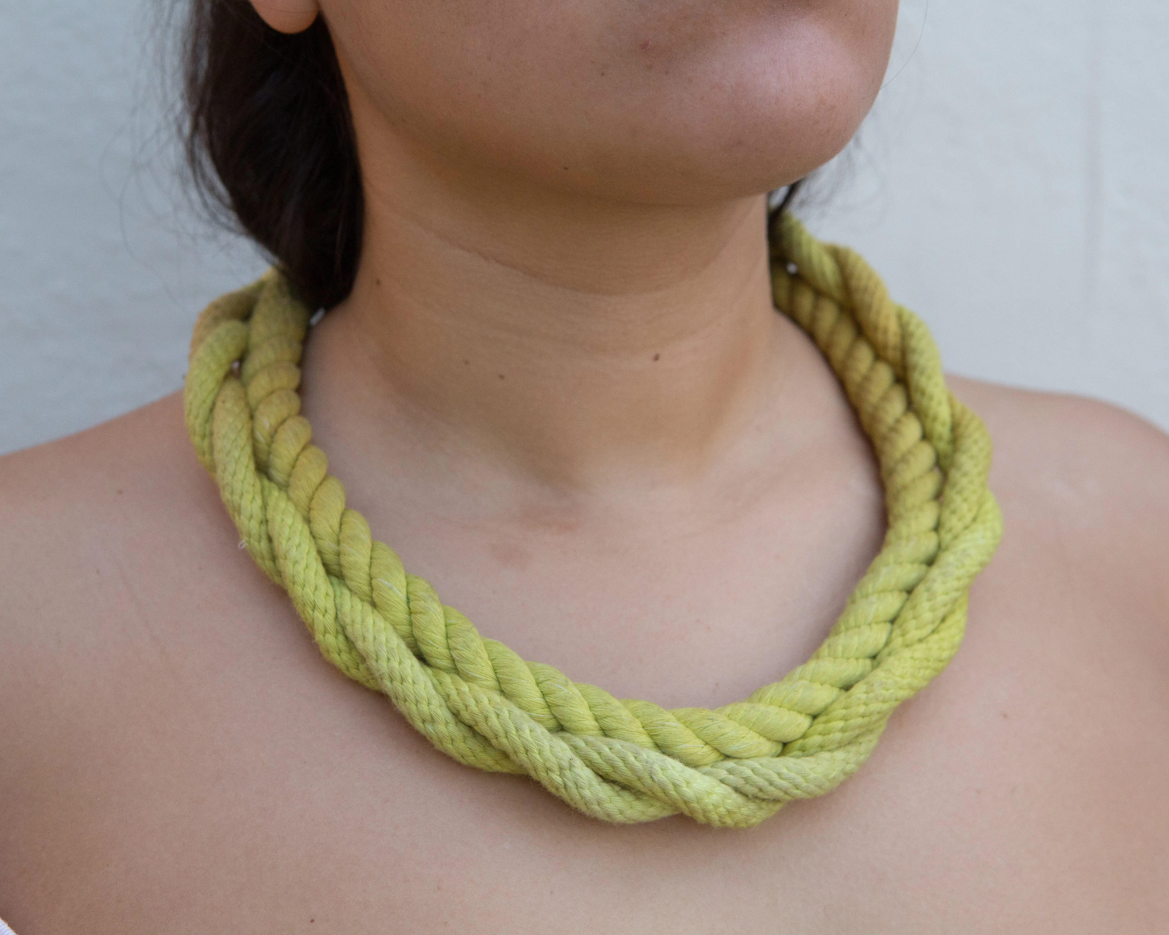 Neon Zinn Twist Rope Necklace