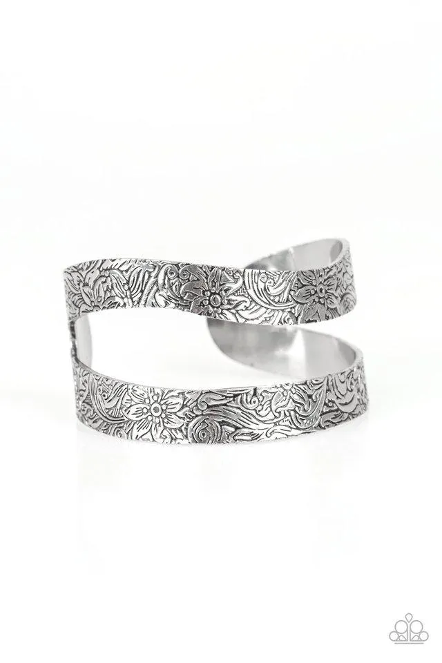 Paparazzi Bracelet ~ Garden Goddess - Silver