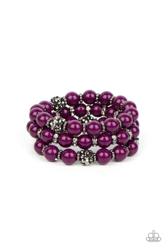 Paparazzi Bracelet ~ Poshly Packing - Purple