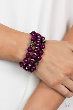 Paparazzi Bracelet ~ Poshly Packing - Purple