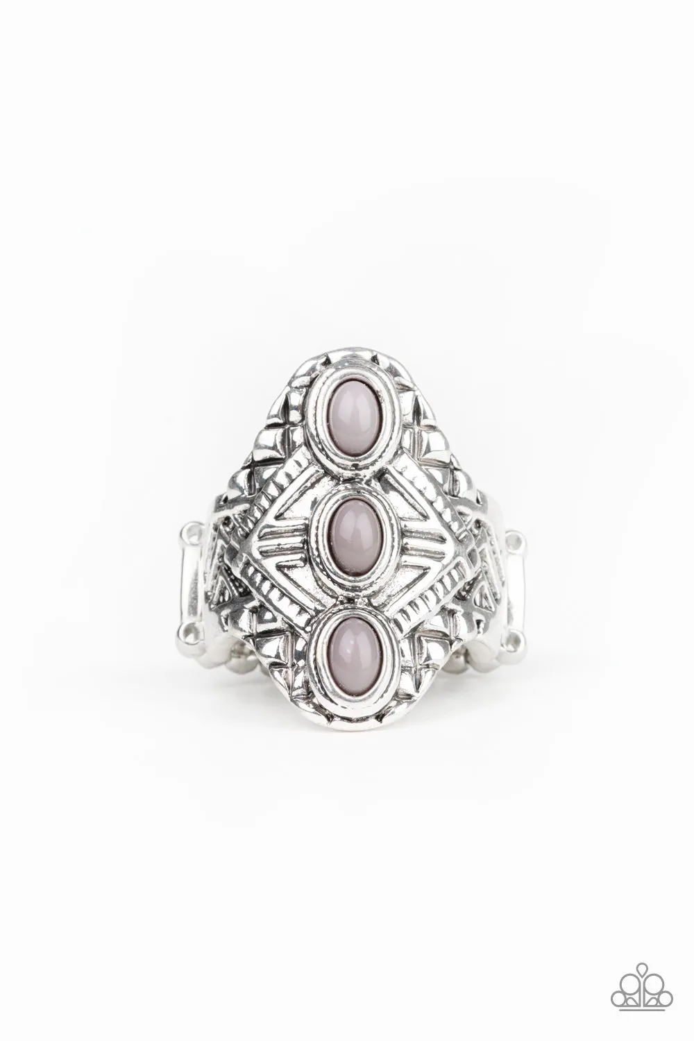 Paparazzi Mayan Motif Silver Ring