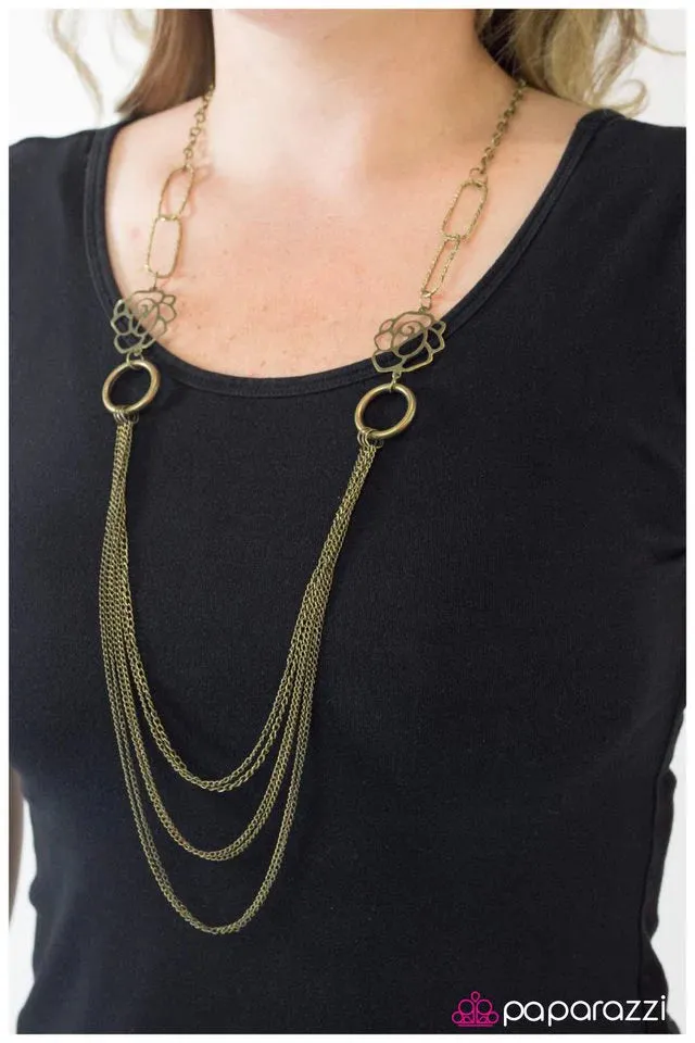 Paparazzi Necklace ~ Be Our Guest - Brass