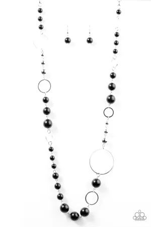 Paparazzi Necklace ~ Lady Etiquette - Black