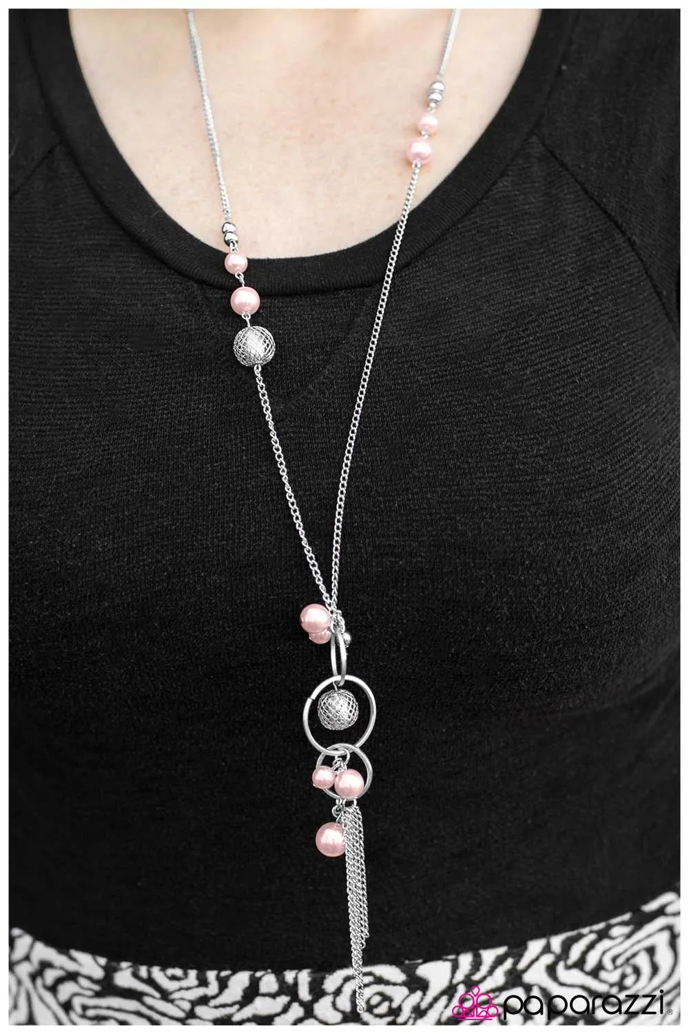 Paparazzi Necklace ~ Love Poem - Pink