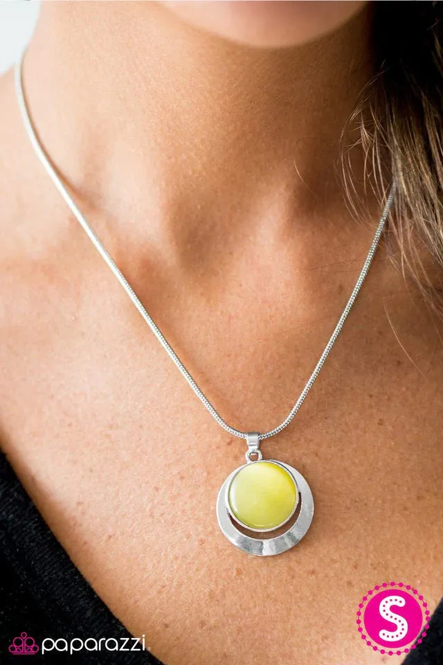 Paparazzi Necklace ~ Lunar Eclipse - Yellow