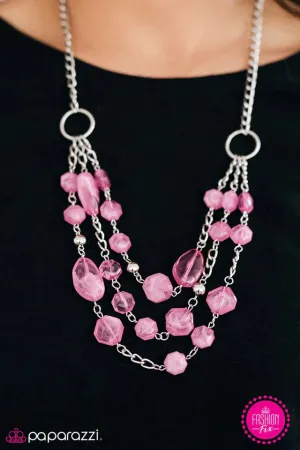 Paparazzi Necklace ~ Summer Sunsets - Pink