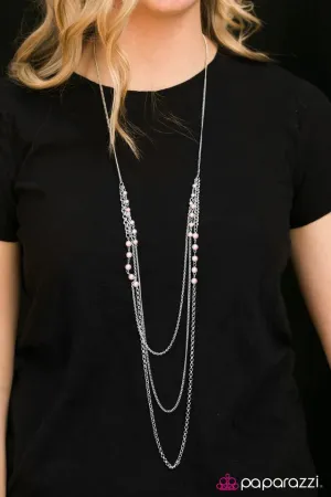 Paparazzi Necklace ~ Worth The RITZ - Pink