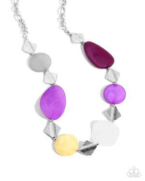 PAPARAZZI Reflective Redux - Purple Necklace