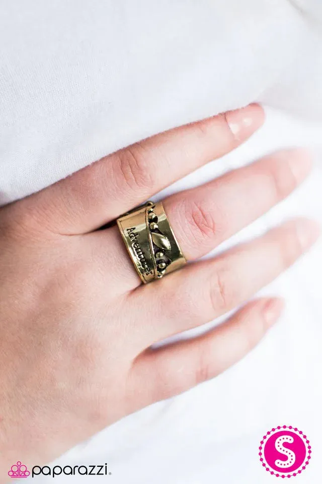 Paparazzi Ring ~ Lifes An Adventure - Brass