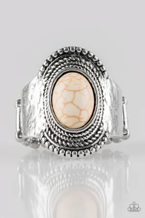 Paparazzi Ring ~ Modern Mesa - White