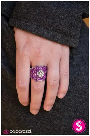 Paparazzi Ring ~ Orchid Cascades - Purple