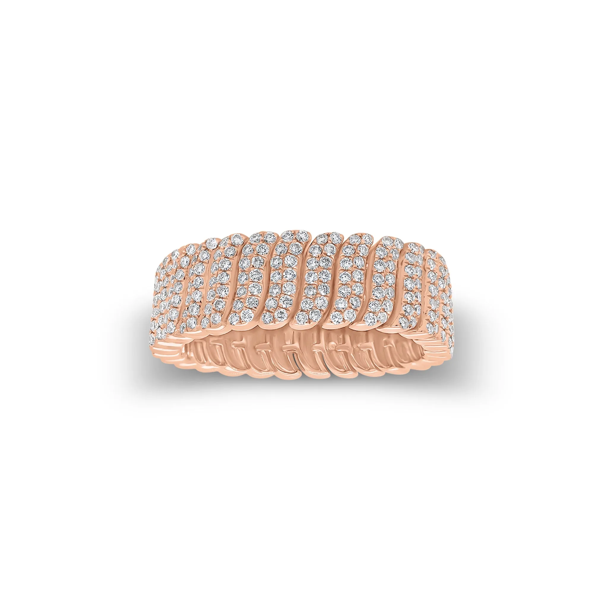 Pave Diamond Wave Band