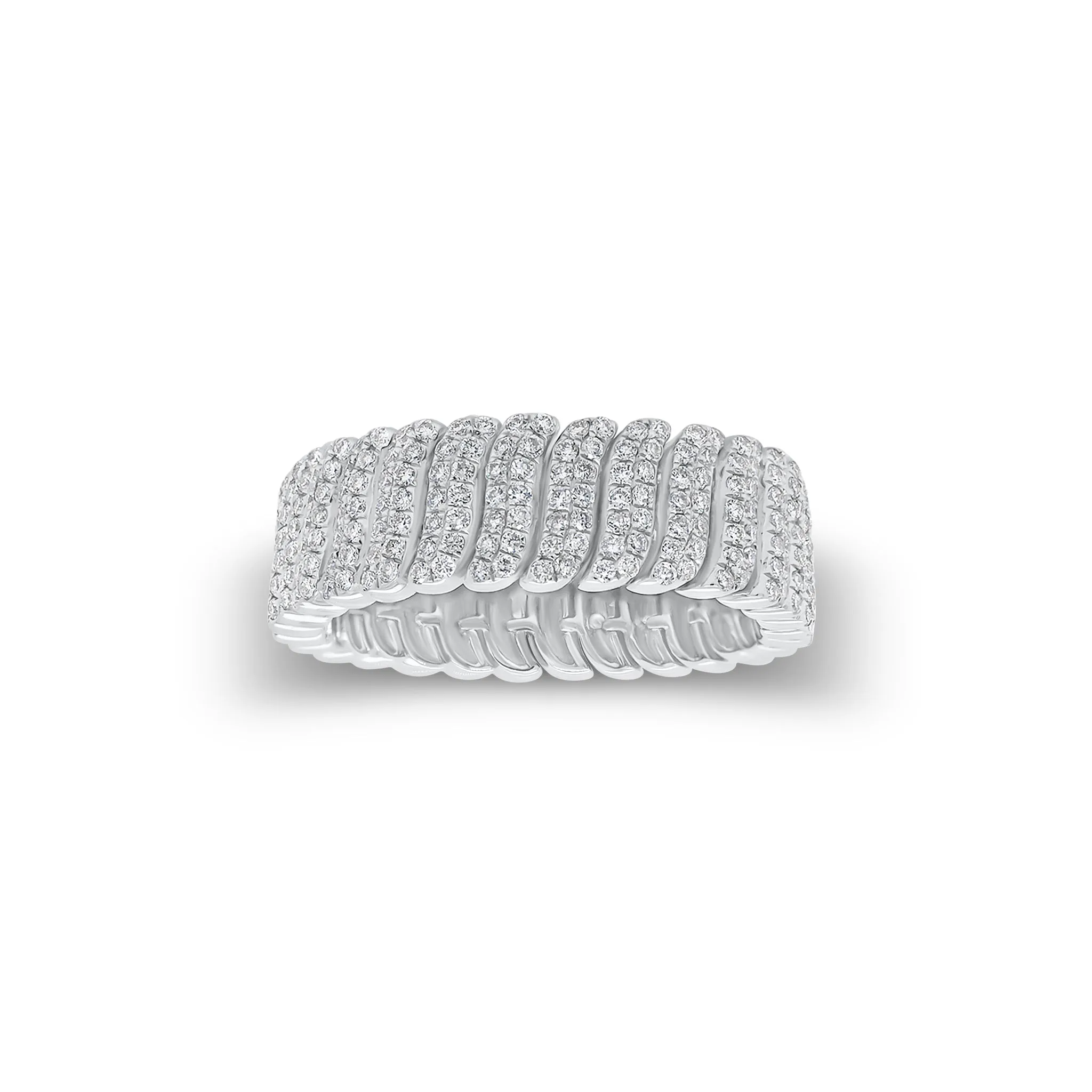 Pave Diamond Wave Band